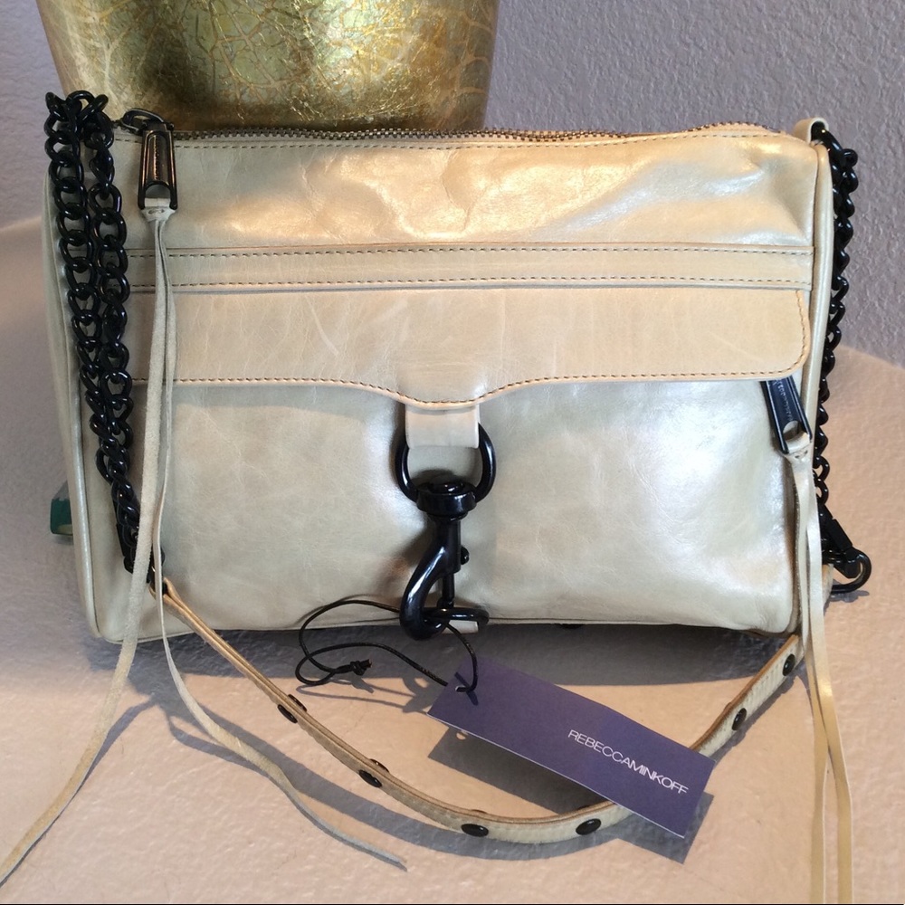 Rebecca Minkoff MAC Clutch Ecru NWT
